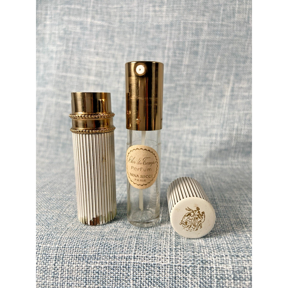 Vintage Nina Ricci L'Air du Temps Parfum Paris Spray Atomizer Collectible Bottle